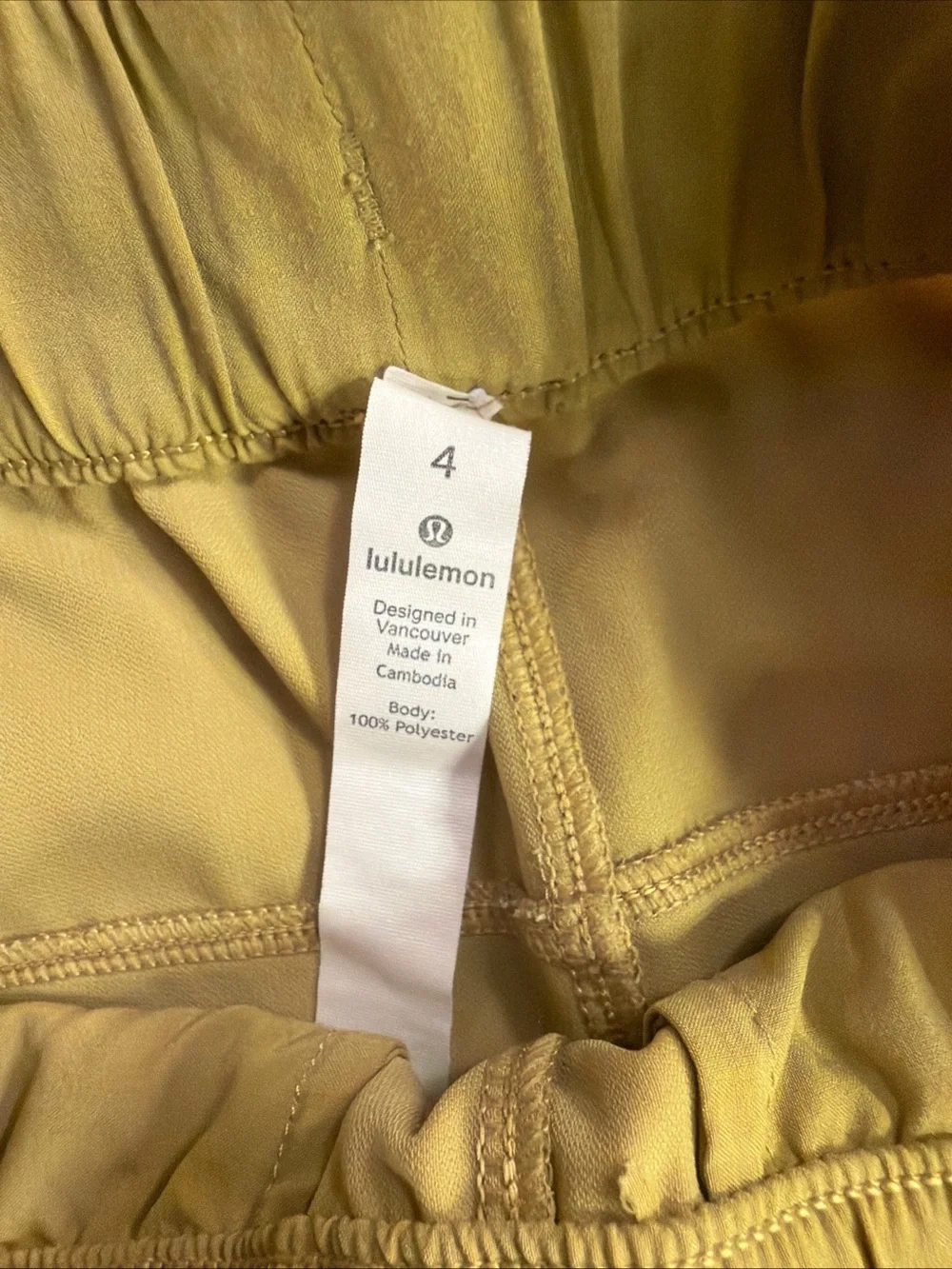 lululemon athletica Mustard Yellow Jogger Trousers